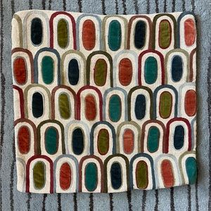 Crate&Barrel Mid-century Pillow Cover 20” X 20”